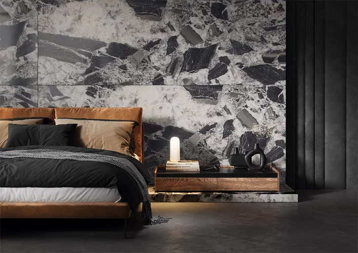 Gresie rectificata tip piatra Grand Cathedral Naturale 119.8 x 119.8, alb-negru, finisaj semilucios [5]