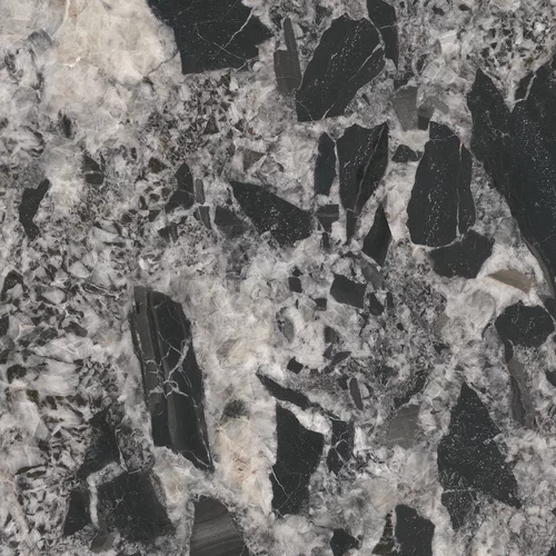 Gresie rectificata tip piatra Grand Cathedral Naturale 119.8 x 119.8, alb-negru, finisaj semilucios [4]