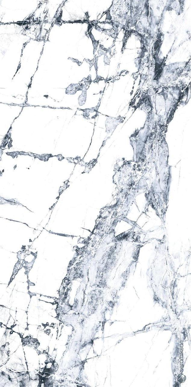 Gresie rectificata tip marmura Invisible Gray 60620410, 60x120 cm alb, albastru, finisaj lucios [2]