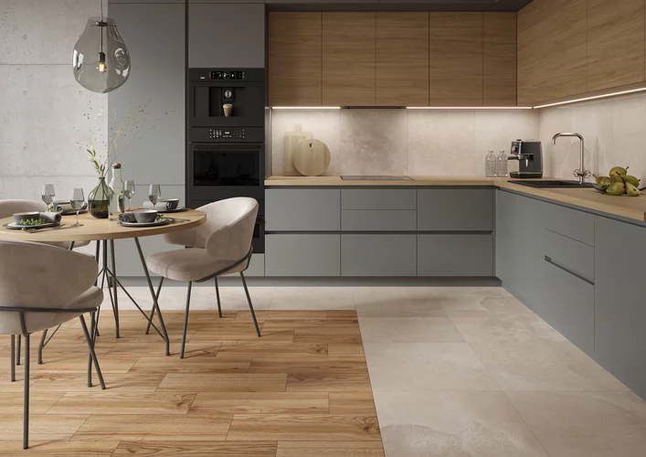 Gresie rectificata tip marmura Lovestone Taupe 59.8 x 119.8, crem, finisaj semilucios [5]