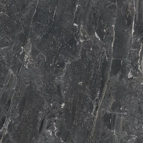 Gresie rectificata tip marmura North Black Cathedral 119.8 x 119.8, negru, finisaj semilucios [4]