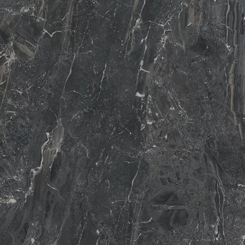 Gresie rectificata tip marmura North Black Cathedral 119.8 x 119.8, negru, finisaj semilucios [2]