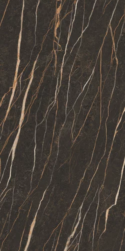 Gresie rectificata tip marmura Pleasure Brown 59.8 x 119.8, negru, finisaj mat [3]