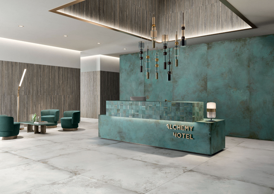 Gresie rectificata tip ciment, Alchemy Argent 60X120cm, gri, finisaj mat [4]