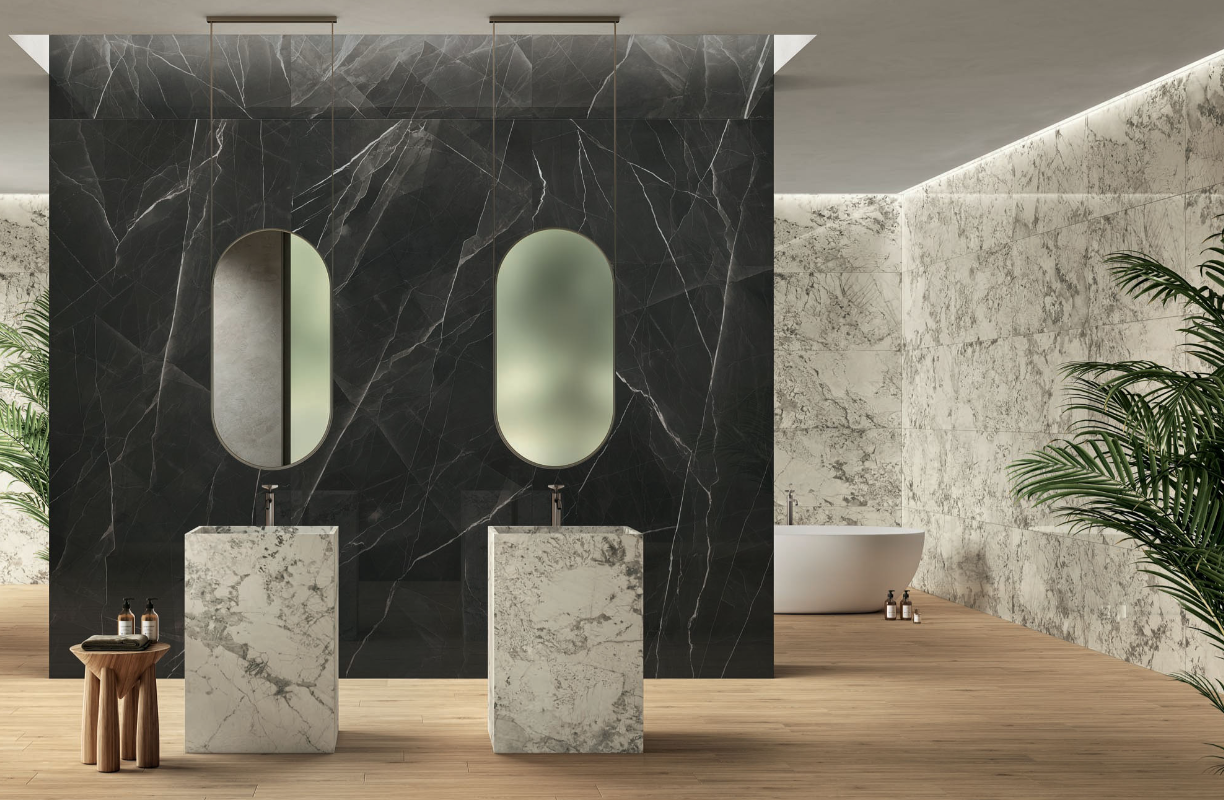 Gresie rectificata tip marmura, Anima Wonder Glacier 60X120cm, alb, finisaj lmat [7]