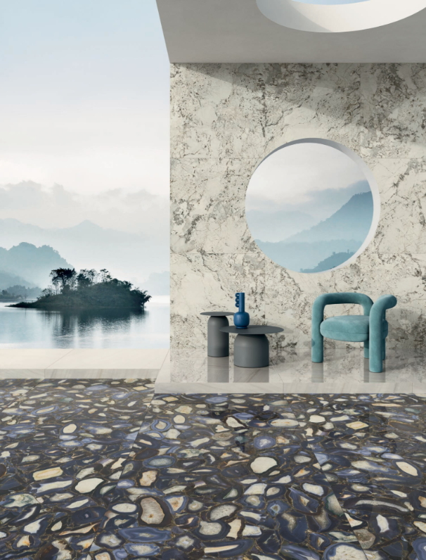 Gresie rectificata tip marmura, Anima Wonder Glacier 60X120cm, alb, finisaj lmat [6]