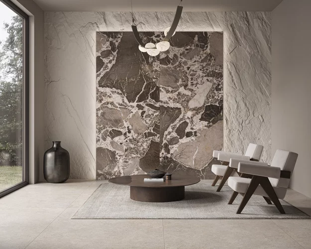 Gresie rectificata tip piatra Grand Champagne Naturale 59.8 x 119.8, mix, finisaj mat [5]