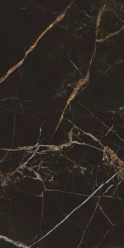 Gresie rectificata tip marmura Impulsive Black 59.8 x 119.8, negru, finisaj lucios [2]