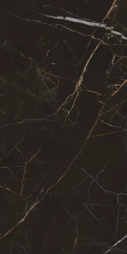 Gresie rectificata tip marmura Impulsive Black 59.8 x 119.8, negru, finisaj lucios [4]