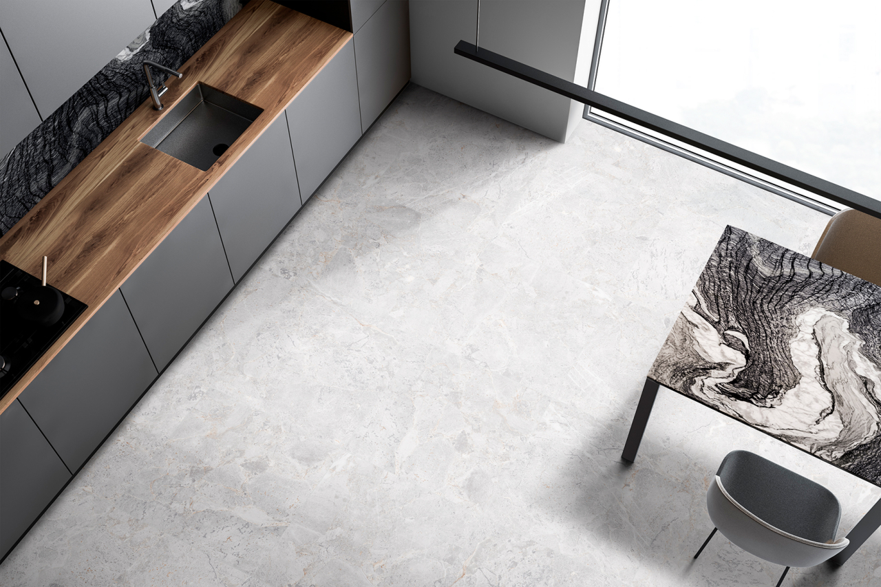 Gresie rectificata tip piatra, Maine Gris 59.6x59.6 cm, gri, finisaj mat [5]