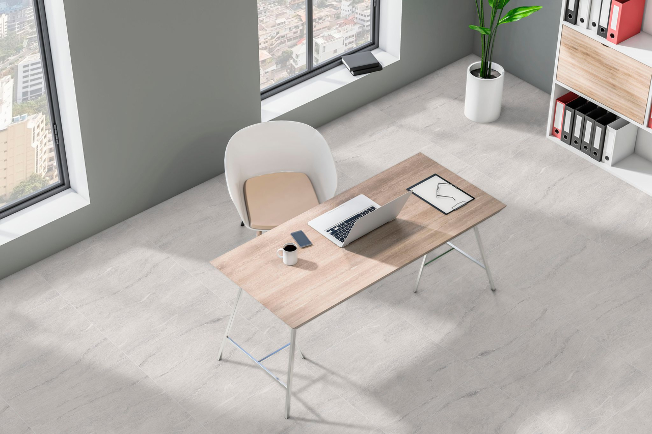 Gresie rectificata tip marmura, Mystone Gris 59.6x59.6 cm, gri, finisaj mat [4]