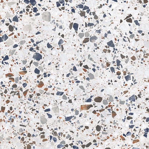 Gresie tip ciment, Terrazzo Veneto Blue 6542, 60x60 cm, rectificata, albastru, mix, finisaj mat [3]