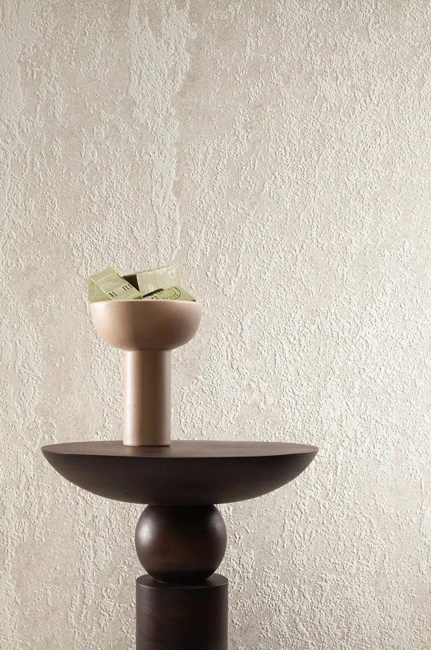 Gresie tip ciment Travertigo Ivory 119.8x119.8, bej, finisaj mat [2]