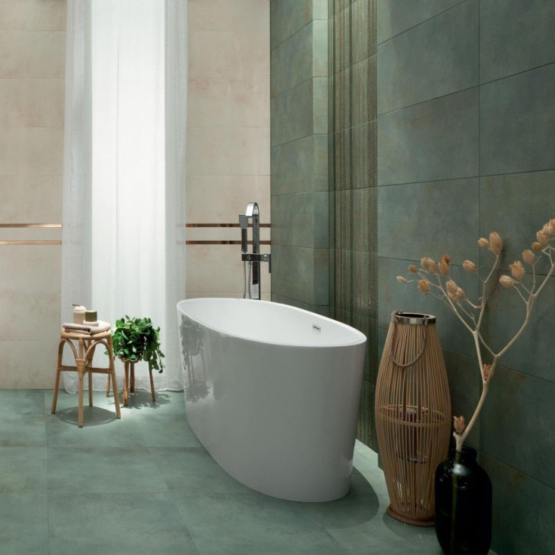 Faianta tip ciment Vinaros Green 29.8x74.8, verde, finisaj mat [2]