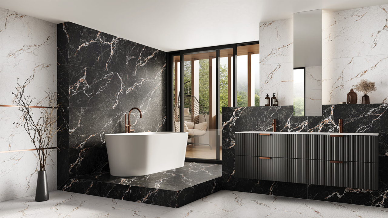 Gresie tip marmura Aceria White 59.8x119.8, alb, finisaj mat [3]