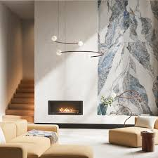 Gresie tip marmura River Crown 119.8x119.8, alb/albastru, finisaj mat [5]