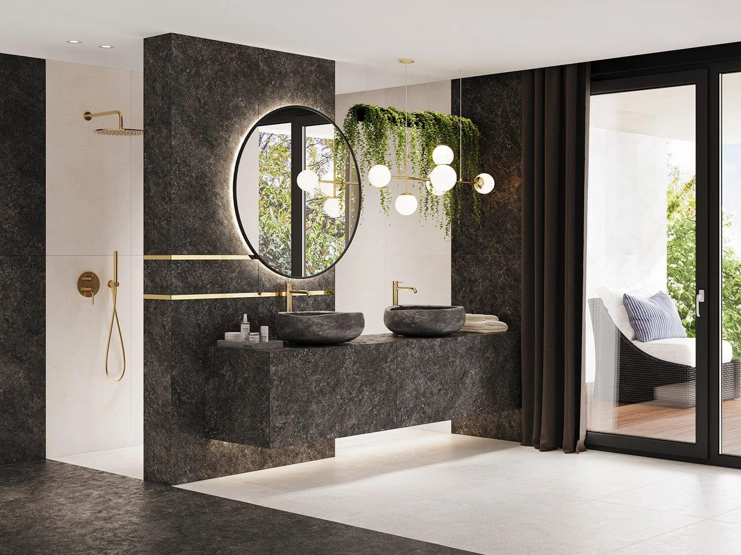 Gresie tip piatra Brave Beige Str 59.8x119.8, bej, finisaj mat [4]