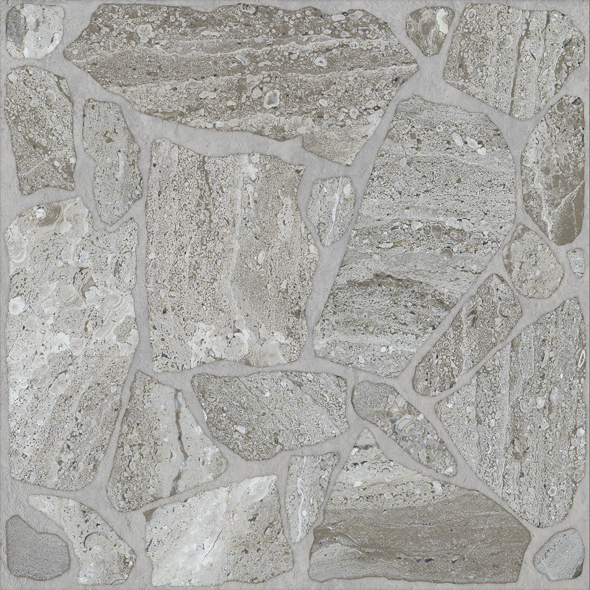 Gresie tip piatra, Debris Grey 9741 33.3x33.3 cm, portelanata, gri, finisaj mat [2]