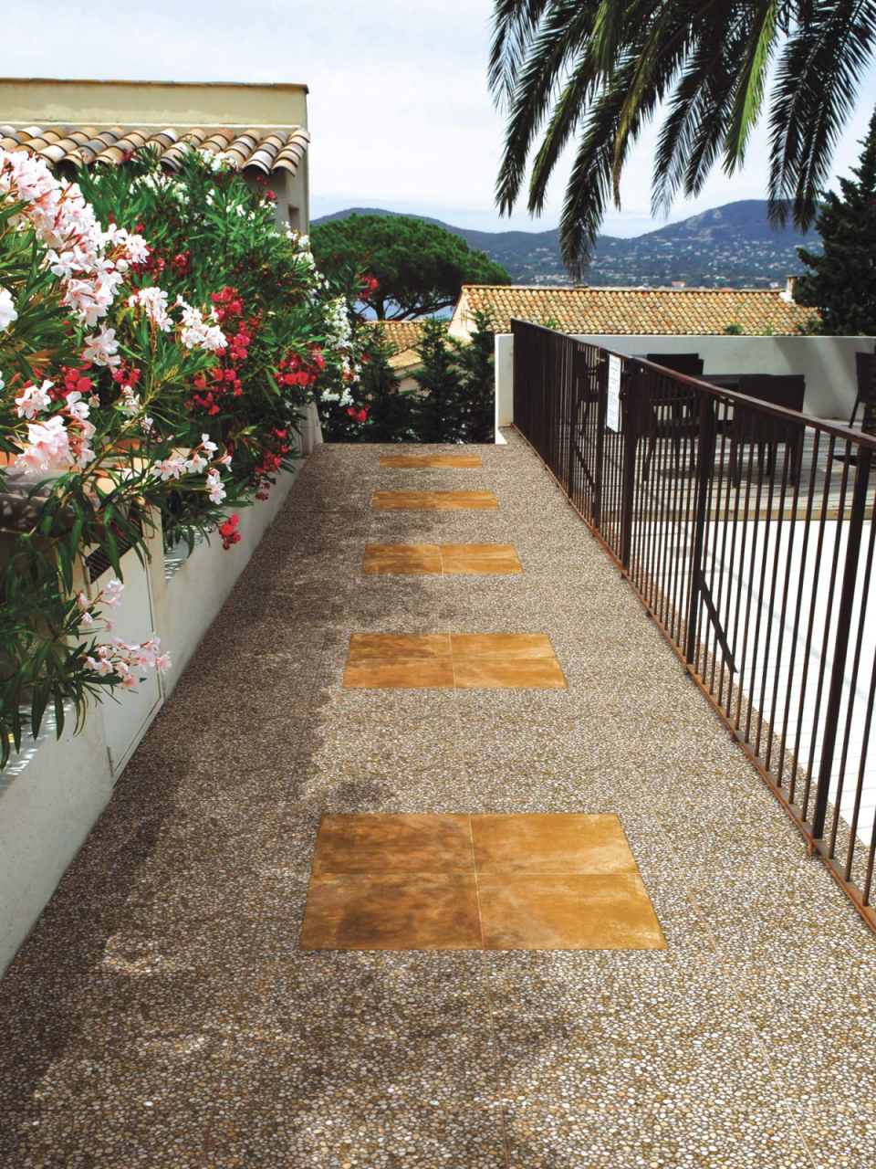 Gresie tip piatra Kumsal Light Multi KUM1, 45x45 cm, finisaj mat [2]