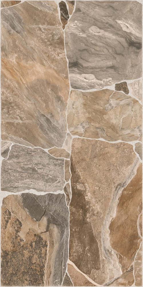 Gresie tip piatra, Riverstone Brown 3692 30x60 cm, portelanata, maro, finisaj mat [2]