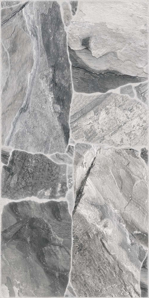 Gresie tip piatra, Riverstone Grey 3694 30x60 cm, portelanata, gri, finisaj mat [3]