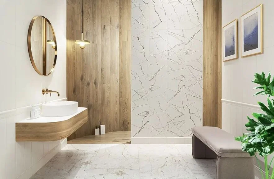 Gresie tip marmura Sophi Oro White 59.8x59.8, alb, finisaj mat [3]