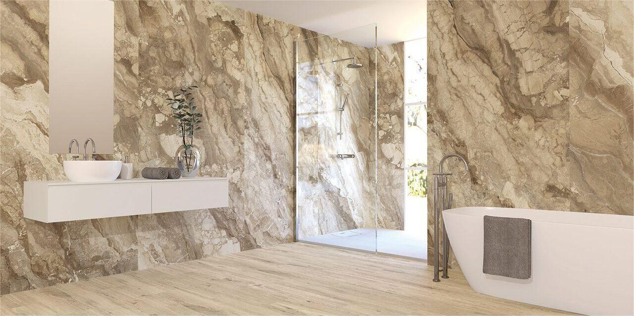 Lastra - Gresie portelanata tip marmura XXL, Rialto Avorio Polished 120x260 cm, crem, finisaj lucios [2]