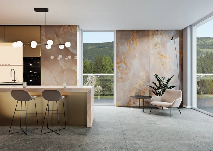 Lastra - Gresie portelanata XXL, Invisible Blush 119.8 x 279.8, mix, finisaj lucios [5]