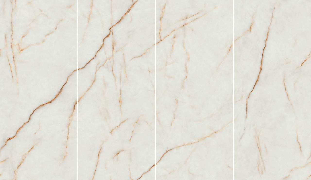 Lastra - Gresie portelanata XXL tip marmura Marvel Dive Ice Crystal AKSO, 120x278 cm, alb, finisaj mat [3]