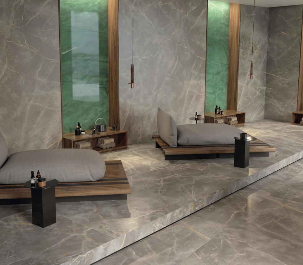 Lastra - Gresie portelanata XXL tip marmura Marvel Gala Exotic Green AGX4, 120x278 cm, verde, finisaj lucios [3]
