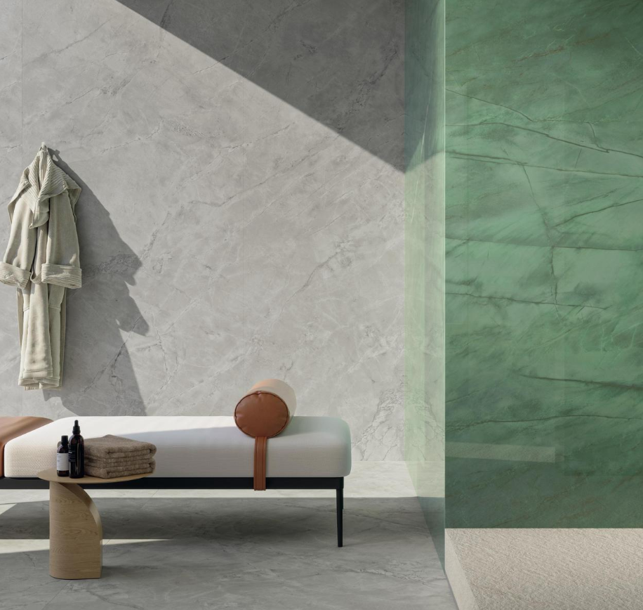 Lastra - Gresie portelanata XXL tip marmura Marvel Gala Exotic Green AGX4, 120x278 cm, verde, finisaj lucios [6]