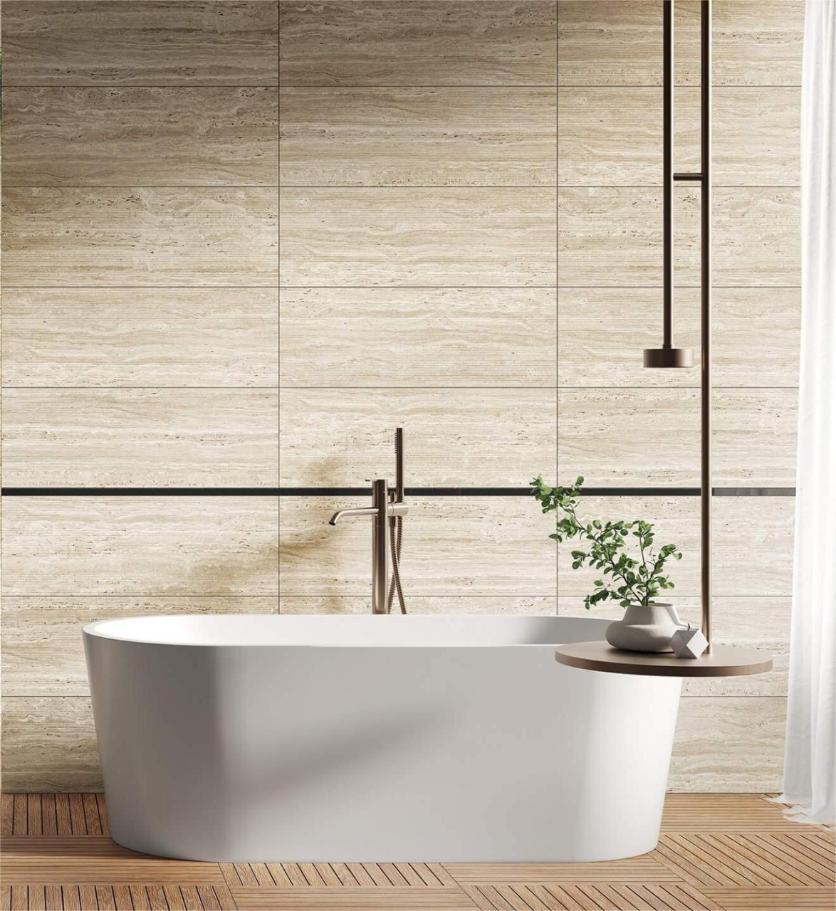 List Crotone Black 89.8x2.3, negru, finisaj mat [2]