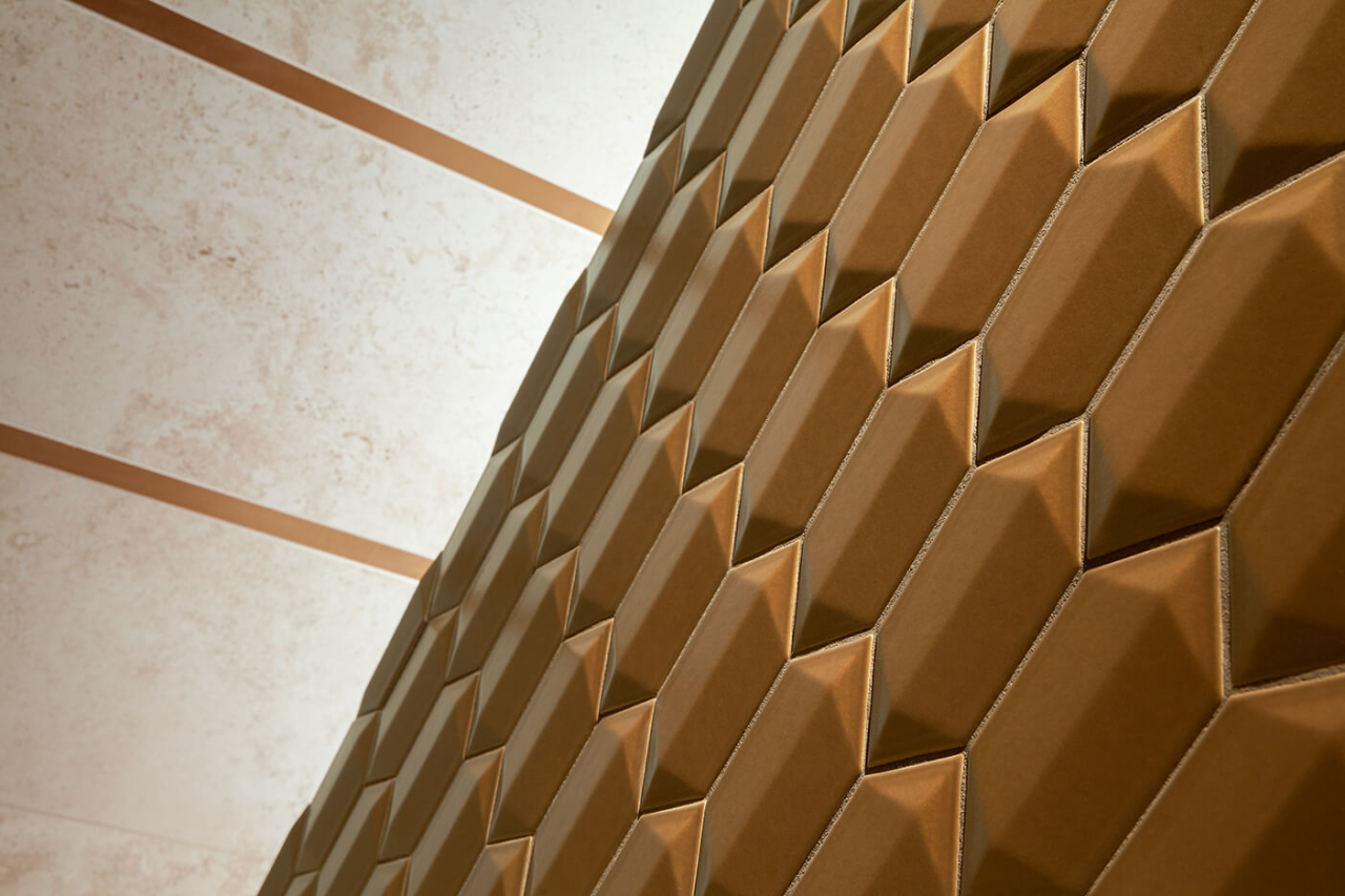 Mozaic Floral Stone Gold 29.1x26.5, maro, finisaj mat [2]