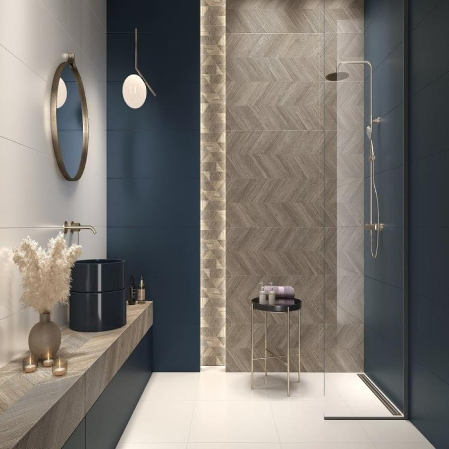 Faianta tip lemn Elle Wood 32.8x89.8, maro, finisaj mat [3]