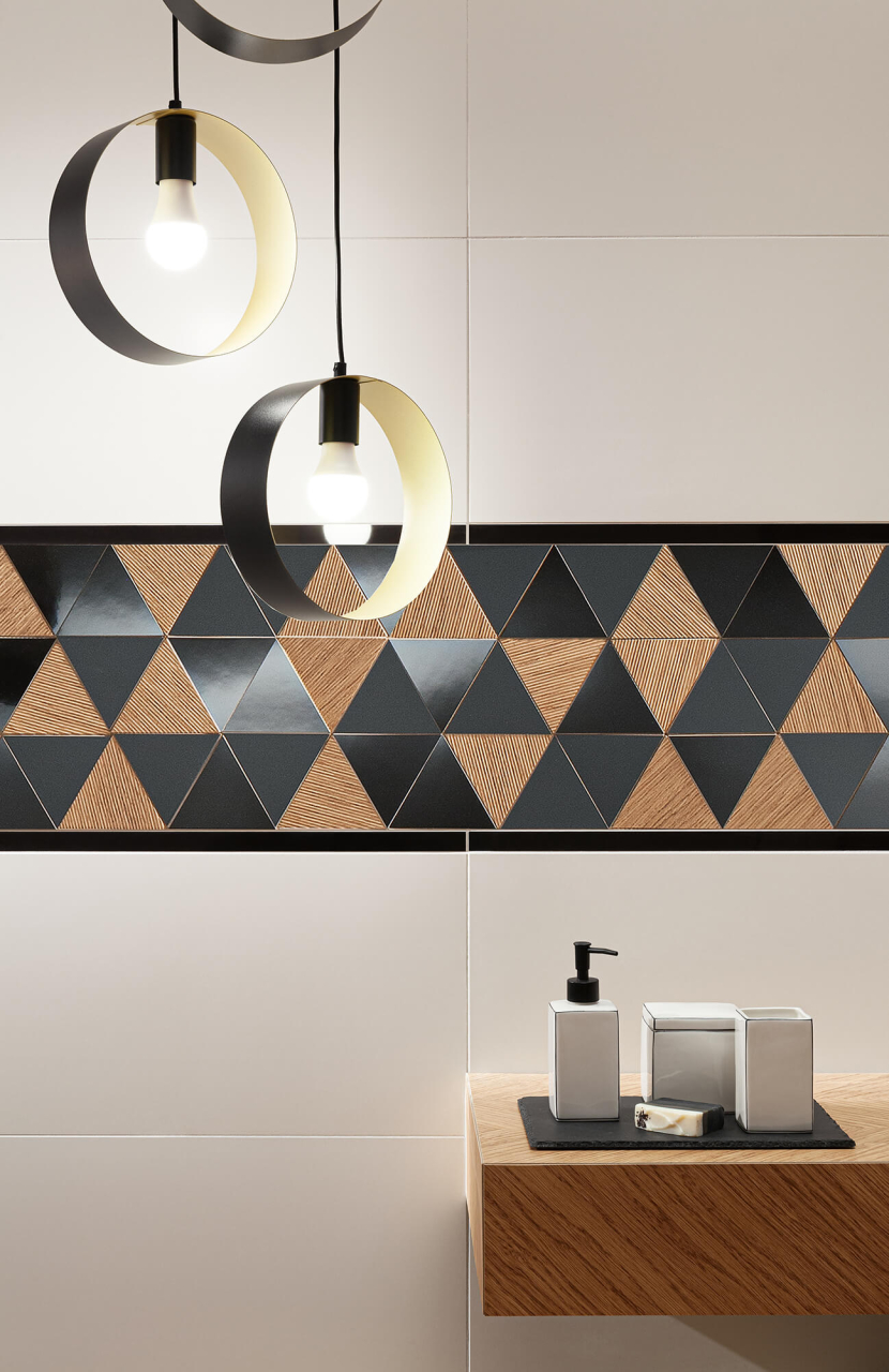 Mozaic Sabaudia 19.2x22.1, negru/maro, finisaj mat [2]