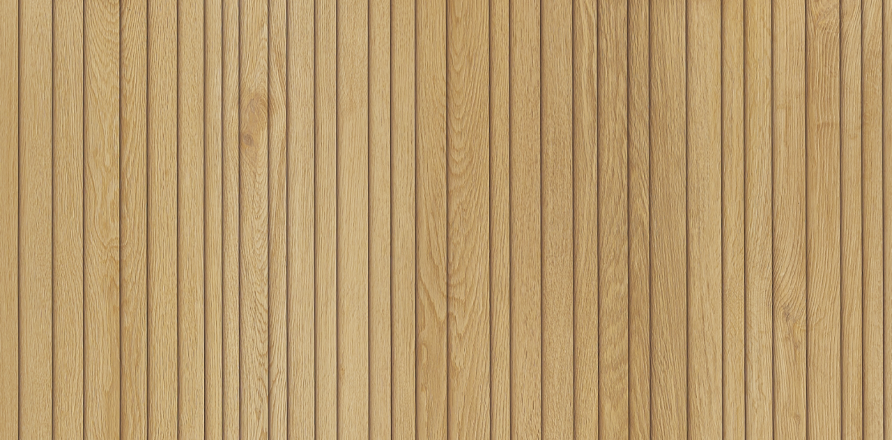 Panou de perete tip riflaj, SPC Fluted Oak Beatrice WMSLS 205, 117.5x280 cm, bej [3]