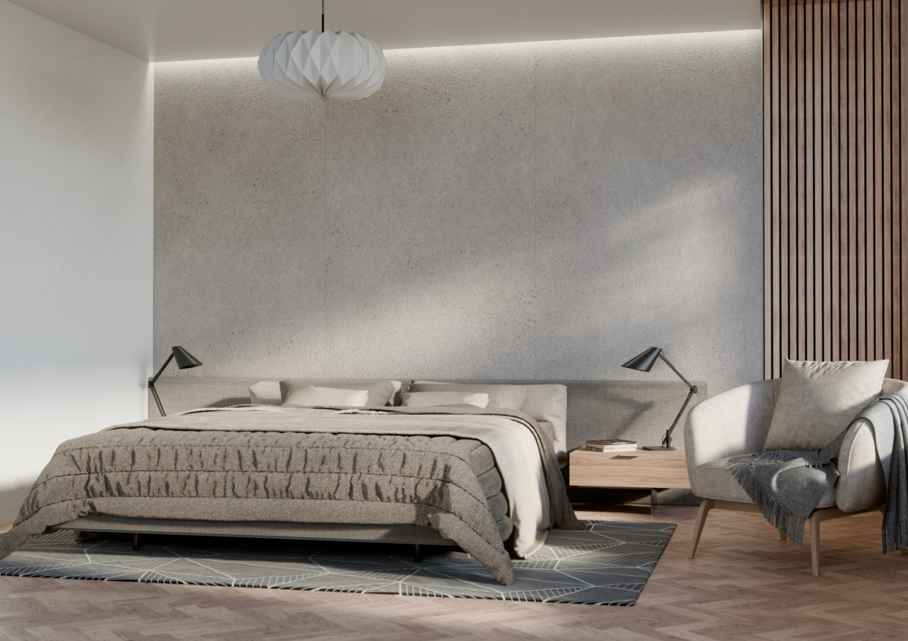 Panou de perete SPC Massi Raw Concrete Grey WMS 525C, 117.5x280 cm, gri [4]