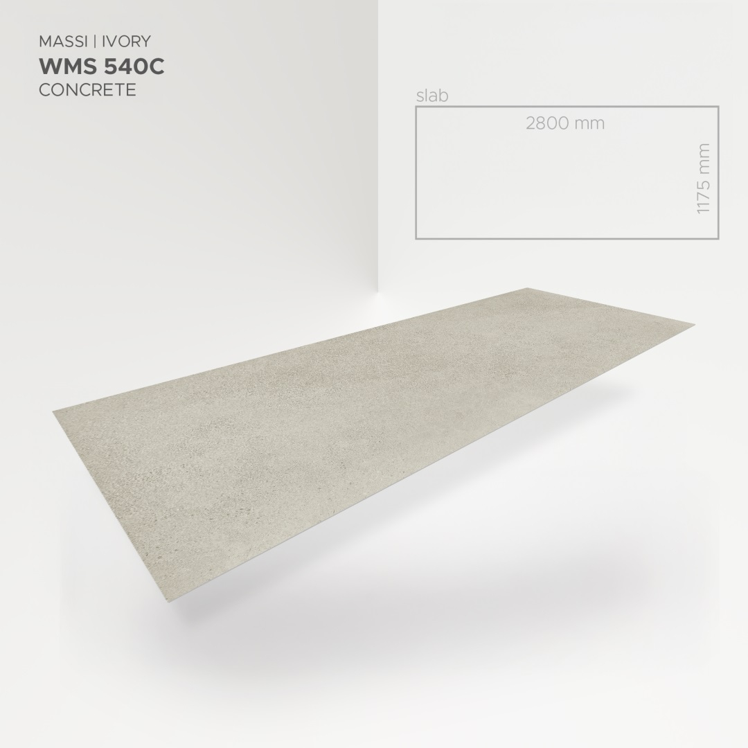 Panou de perete SPC Massi Raw Concrete Ivory WM 540, 117.5x280 cm, bej [7]