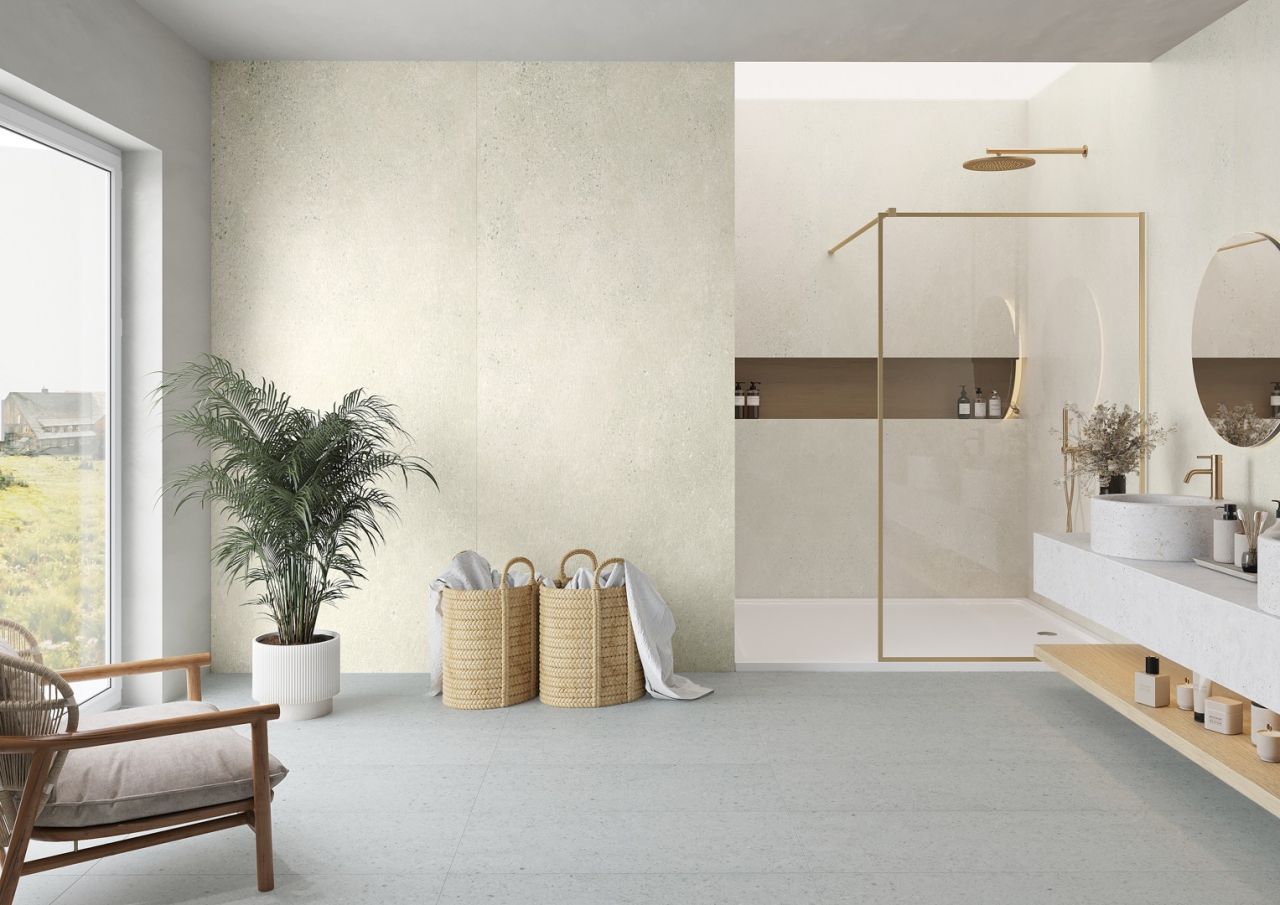 Panou de perete SPC Massi Raw Concrete Ivory WM 540, 117.5x280 cm, bej [6]