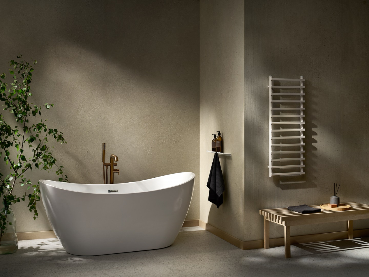 Panou de perete SPC Massi Raw Concrete Sand WMS 546C, 117.5x280 cm, bej [5]