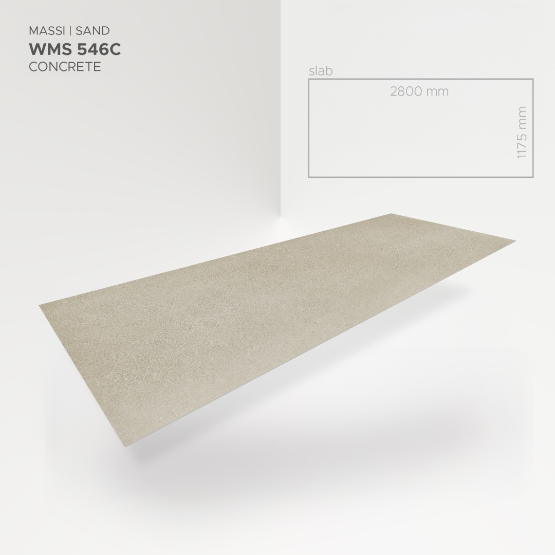 Panou de perete SPC Massi Raw Concrete Sand WMS 546C, 117.5x280 cm, bej [7]