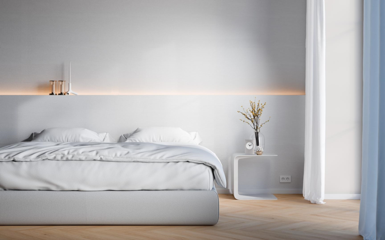 Panou de perete SPC Mono Pure Structure White Liniar WMS 512S, 117.5x280 cm, alb [4]