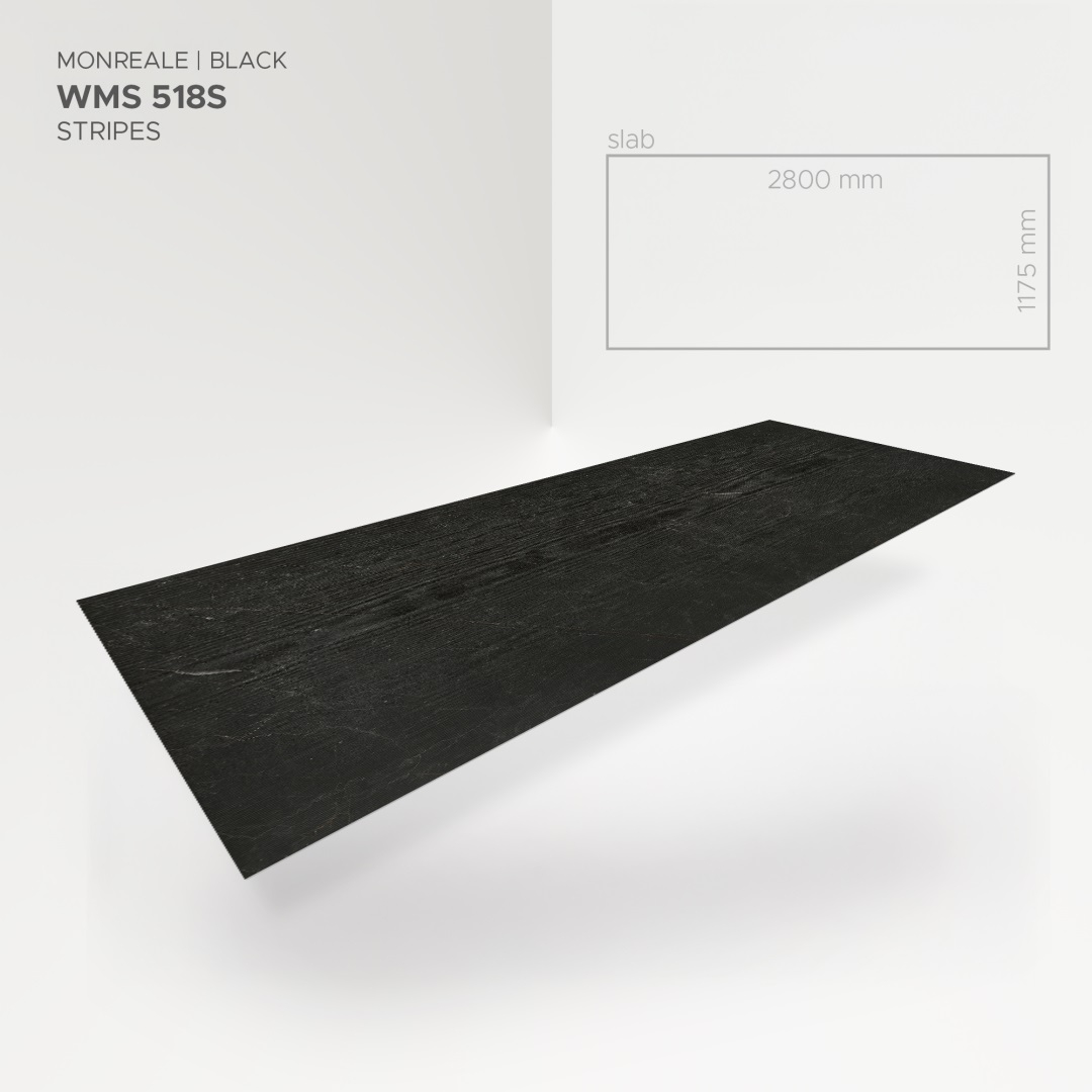 Panou de perete SPC Monreale Stone Essence Black Structurat WMS 518S, 117.5x280 cm, negru [6]