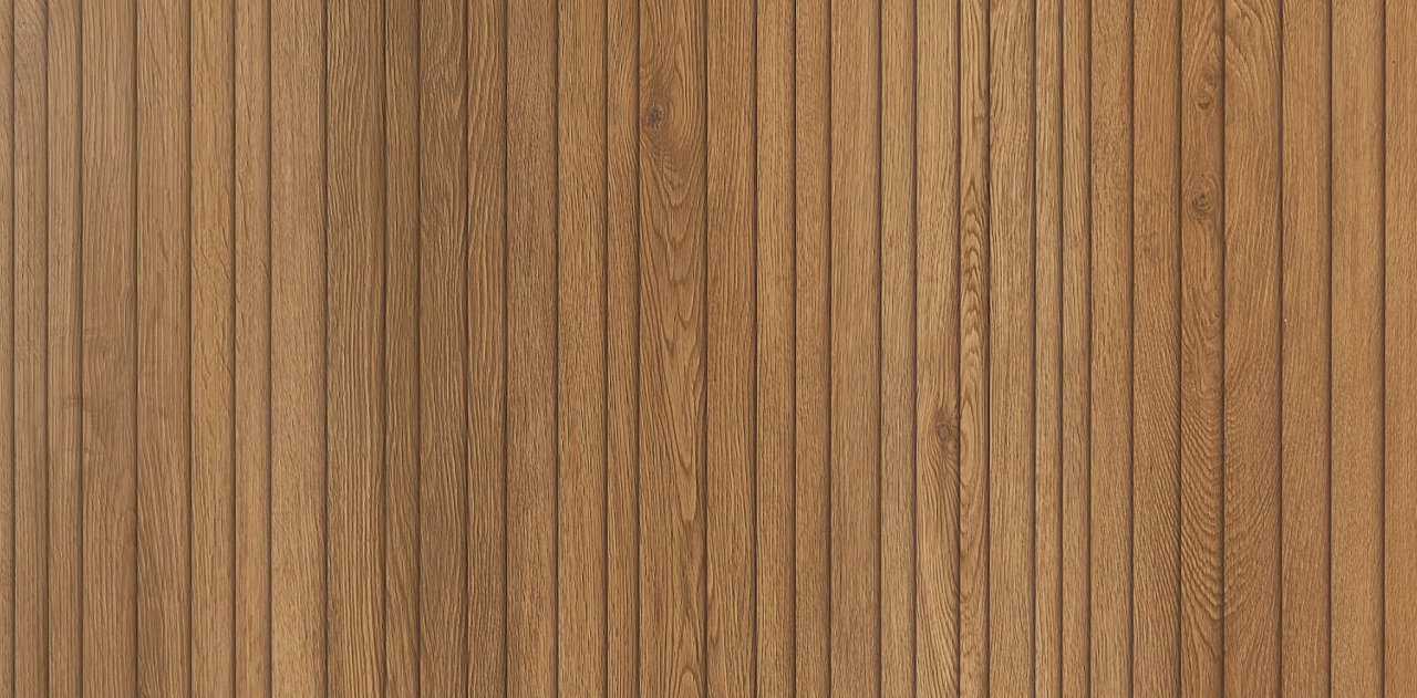 Panou de perete tip riflaj, SPC Fluted Oak Asturia WMSLS 210, 117.5x280 cm, maro [3]