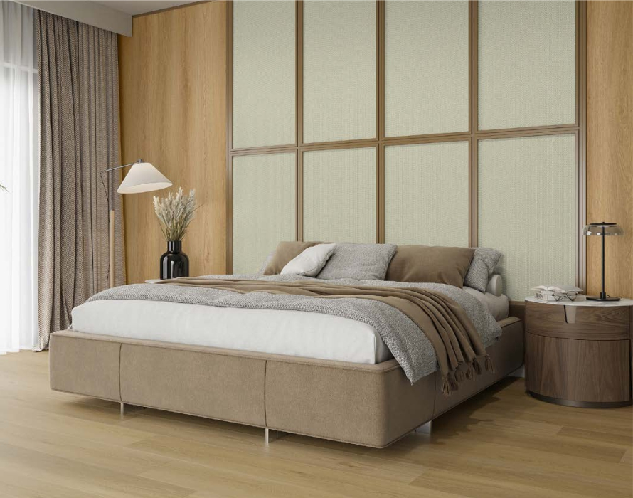 Panou de perete SPC Tweed Pure Ivory Structurat WMS 528S, 117.5x280 cm, bej [6]