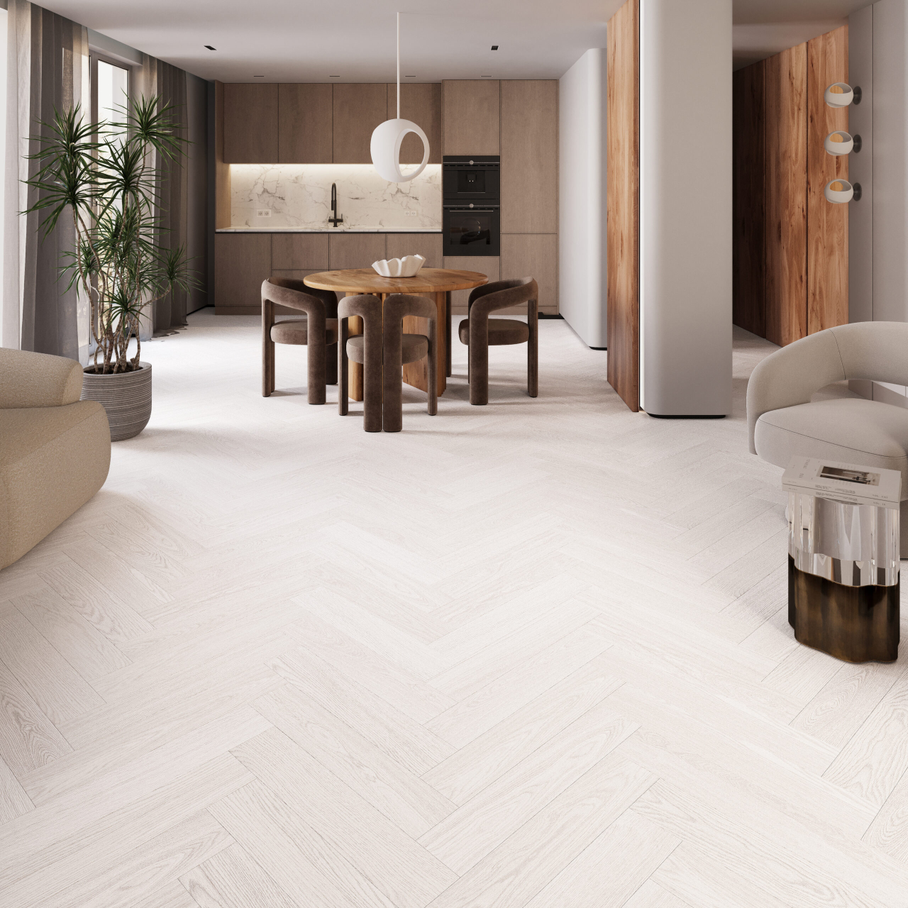 PARCHET SPC AURA OLIVIA HERRINGBONE 4.2+1MM [6]