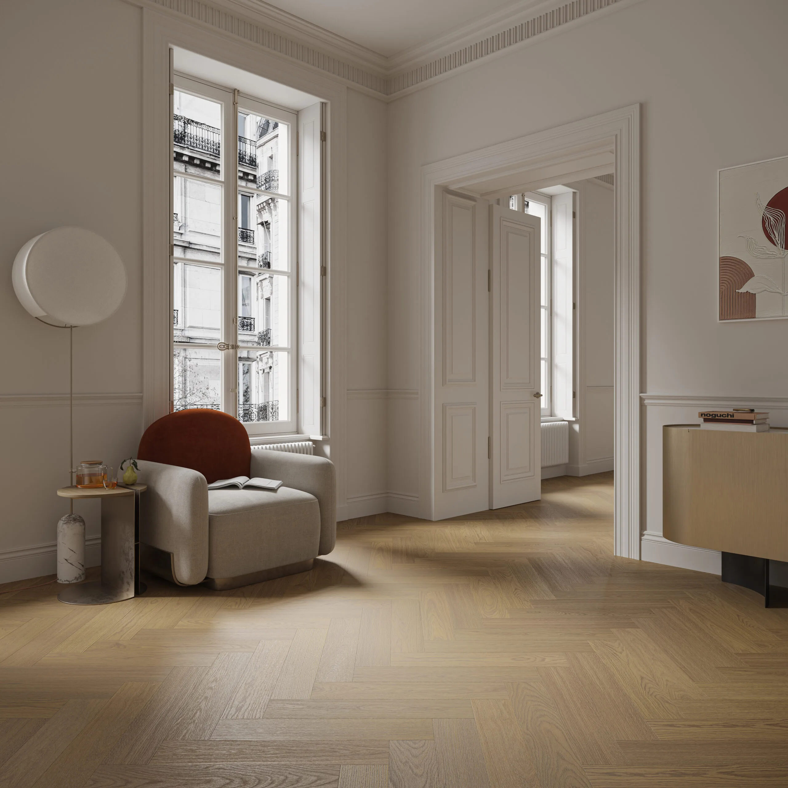 PARCHET SPC STANDARD STEJAR ANTIC OAK HERRINGBONE 5+1MM [3]