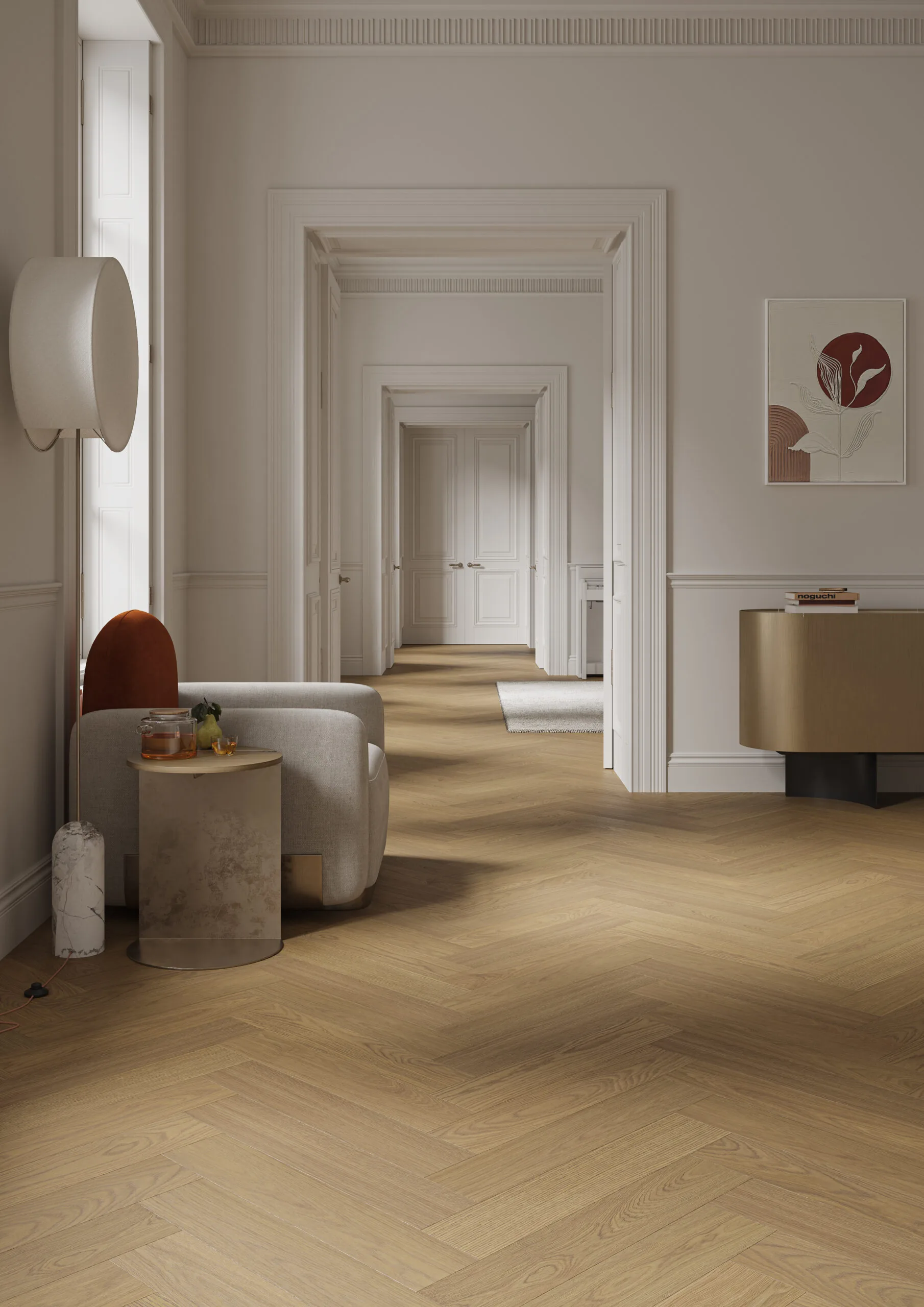 PARCHET SPC STANDARD STEJAR ANTIC OAK HERRINGBONE 5+1MM [4]