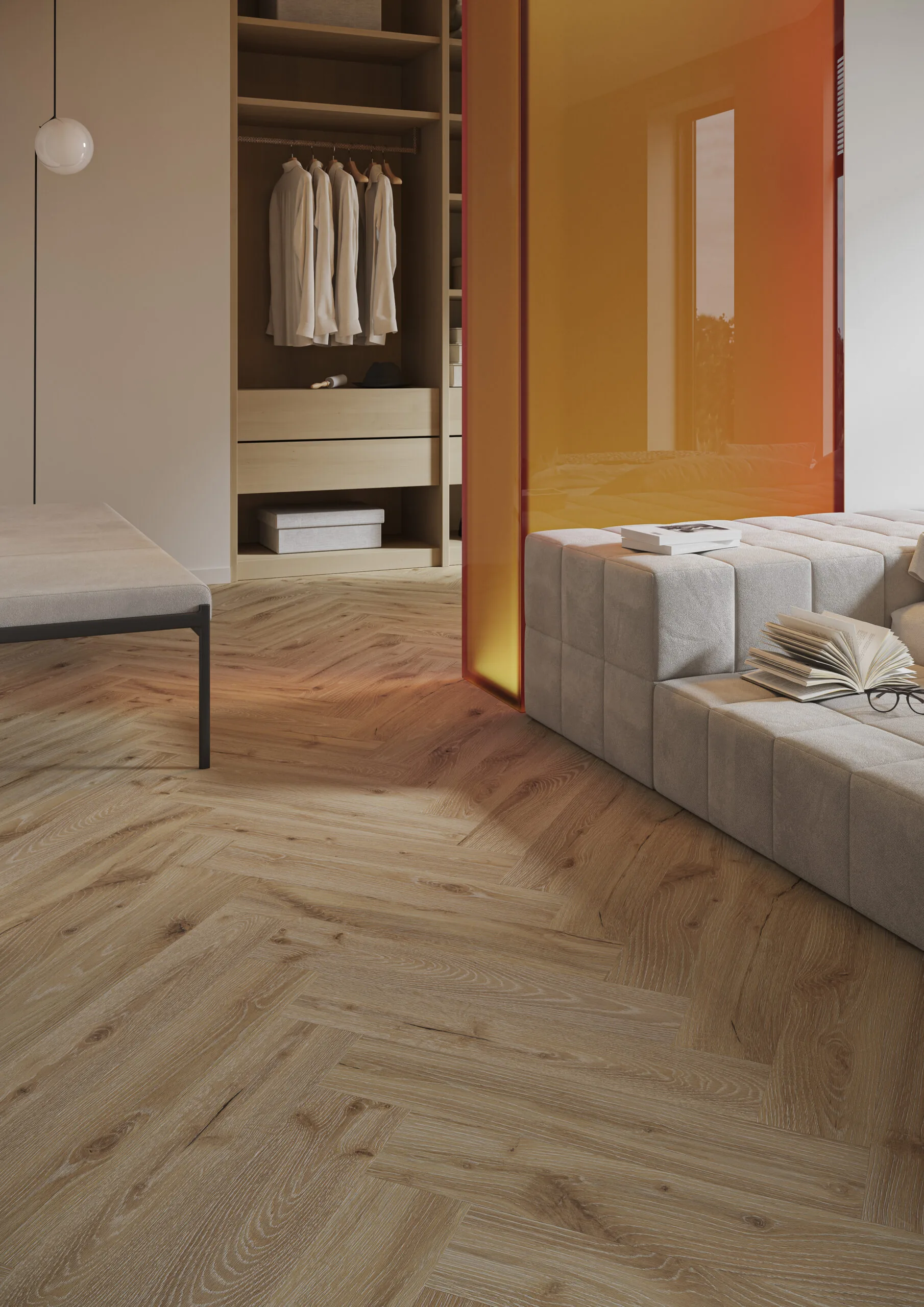 PARCHET SPC STANDARD STEJAR DESERT OAK HERRINGBONE 5+1MM [5]