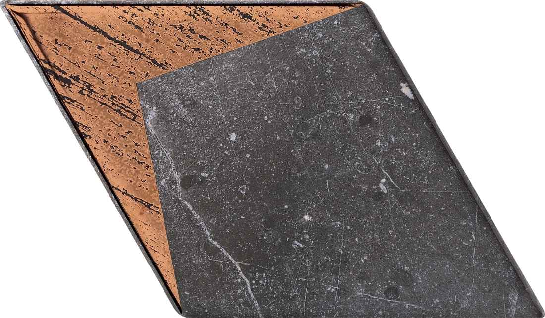 Piesa decorativa Margaret Geo, 11.2x9.8, gri, finisaj lucios [2]